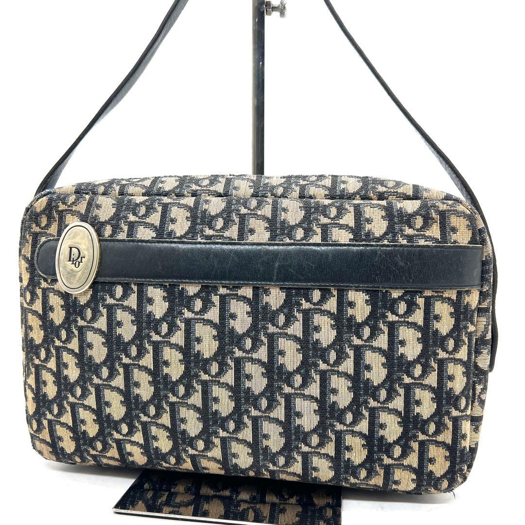 【美品】Dior ワンショルダー ショルダー バッグ トロッター キャンバス