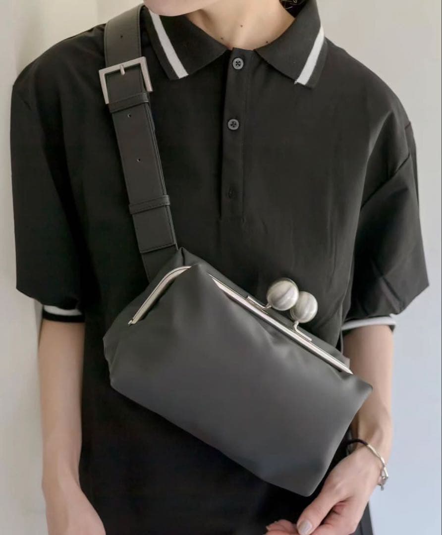 【kawa-kawa×ear】撥水がま口ショルダーバッグ