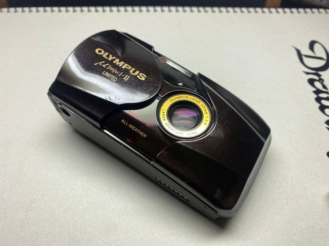OLYMPUS MJU ii LIMITED バーガンディ フィルムカメラ