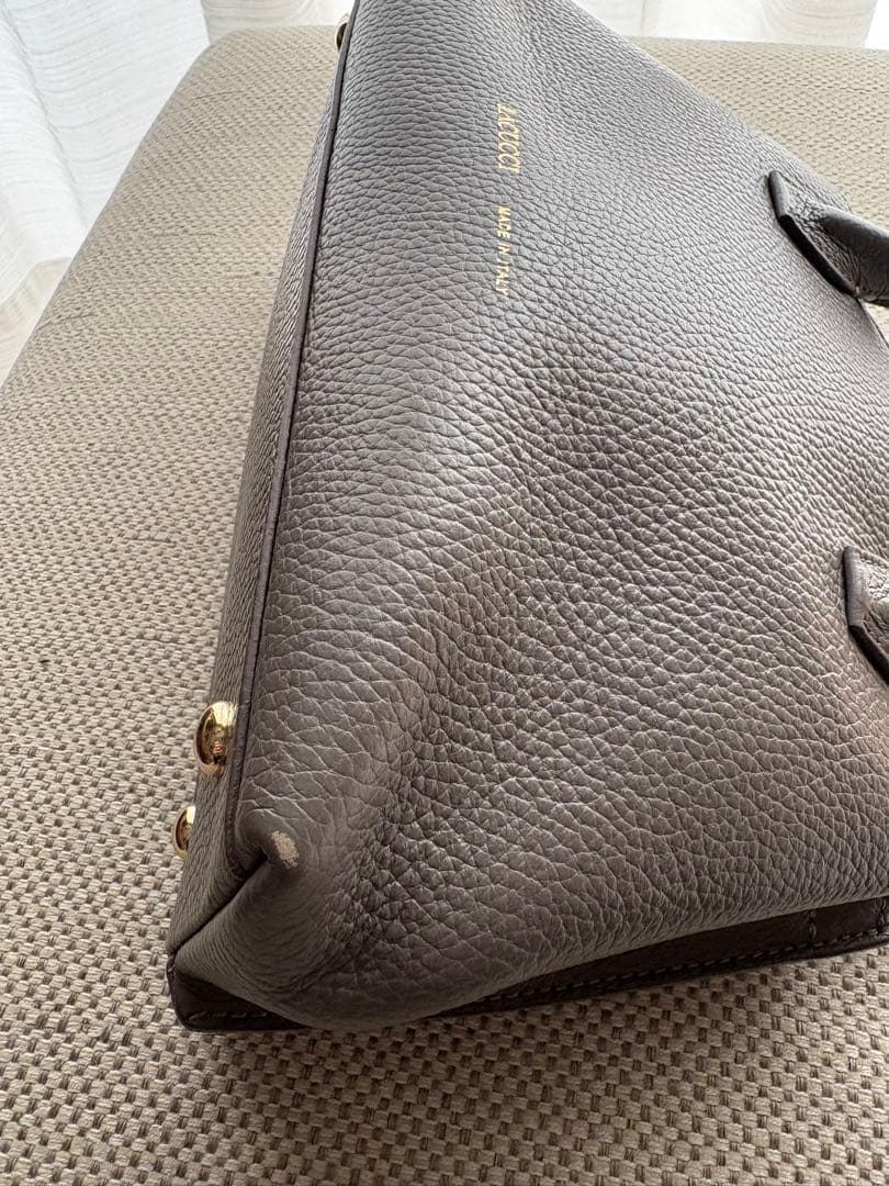 美品IACUCCIベラール2wayショルダーバッグ ハンドバッグ グレージュ