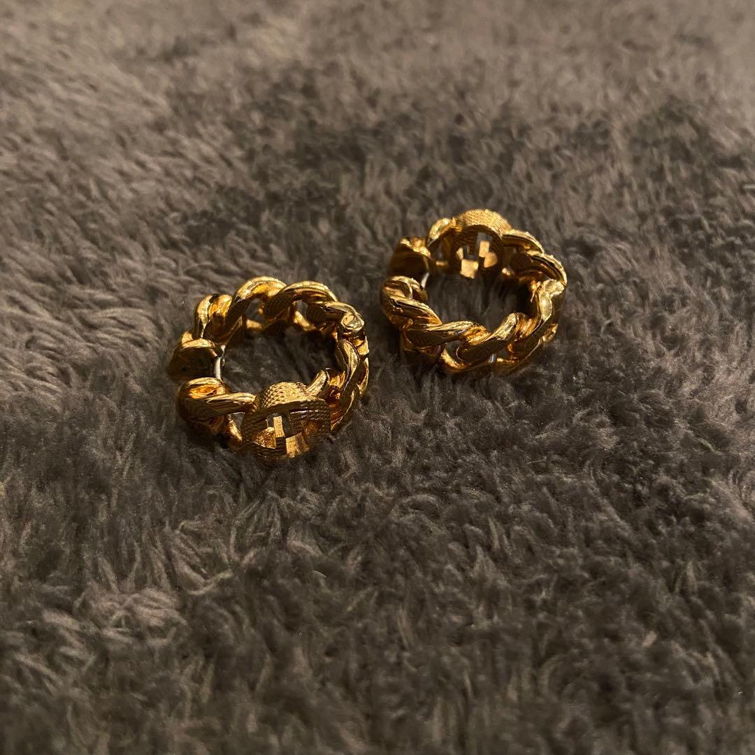 GUCCI フープピアス ゴールド