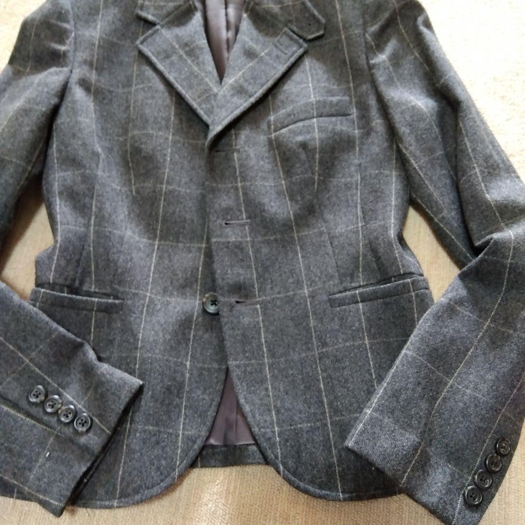 Ralph Lauren テーラードジャケット サイズ9 グレー ストライプ