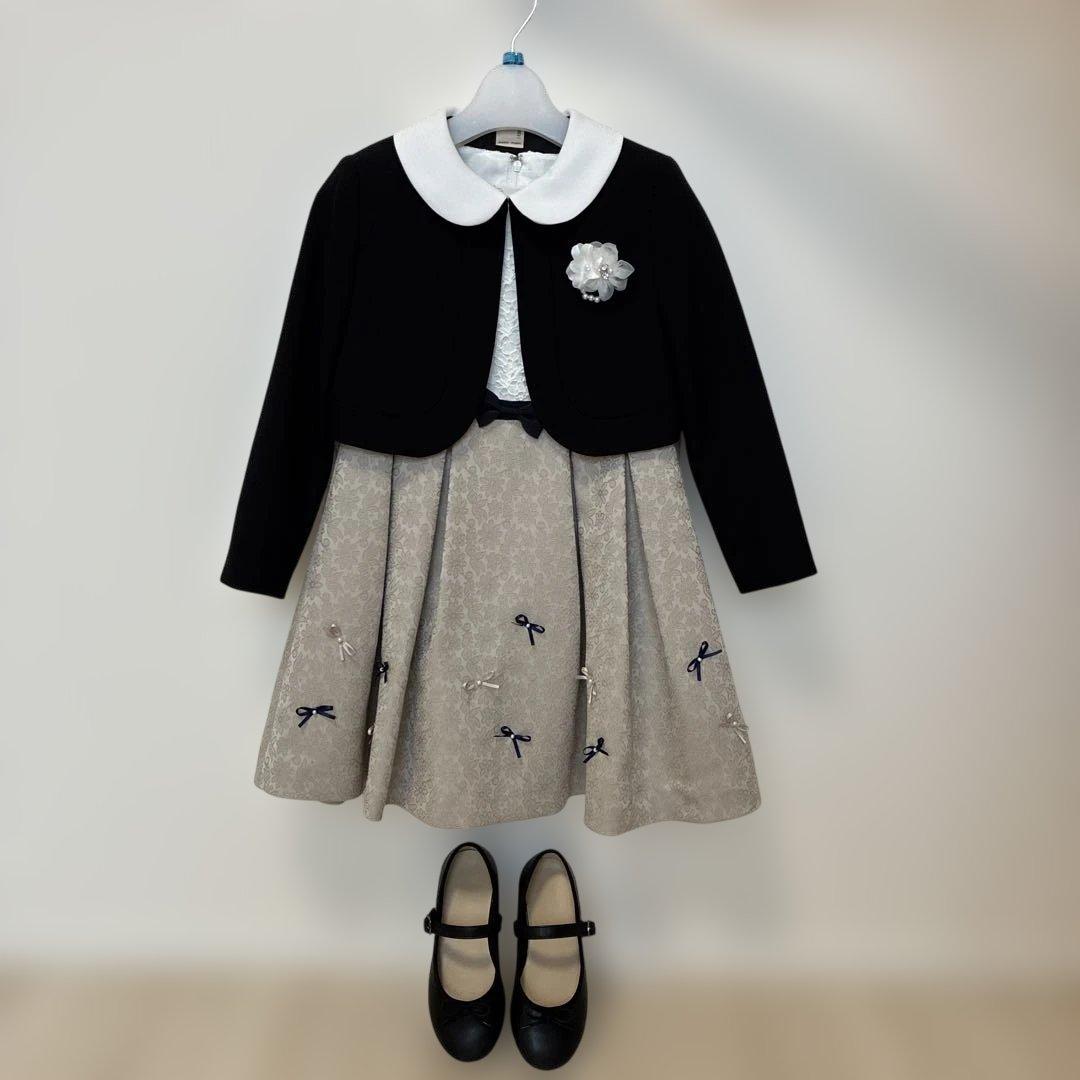 ザワワ　卒園式入学式！ドレス靴セット petitmain120㎝　靴19㎝