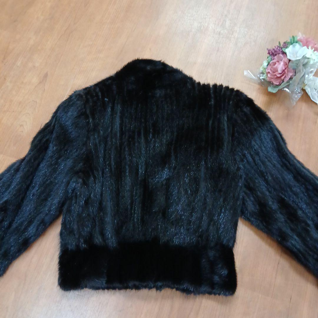 ハルコ様Best Angle ミンク ファーコート ショートジャケット丈 黒