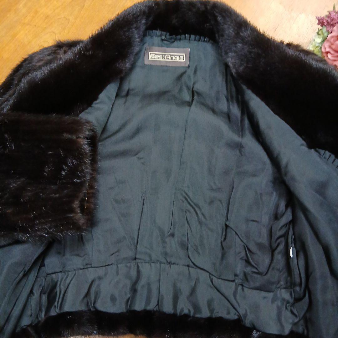 ハルコ様Best Angle ミンク ファーコート ショートジャケット丈 黒