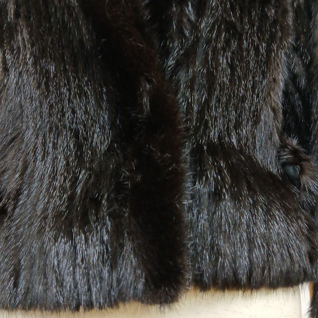 ハルコ様Best Angle ミンク ファーコート ショートジャケット丈 黒