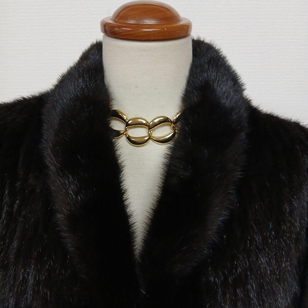 ハルコ様Best Angle ミンク ファーコート ショートジャケット丈 黒