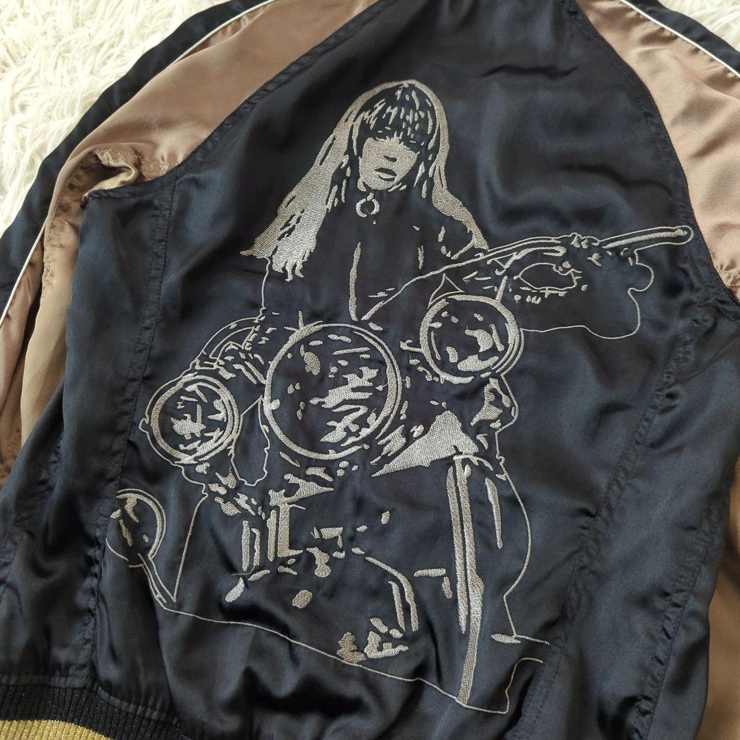 ヒステリックグラマー スカジャン ヒスガール バイカー 刺繍ロゴ フリーサイズ