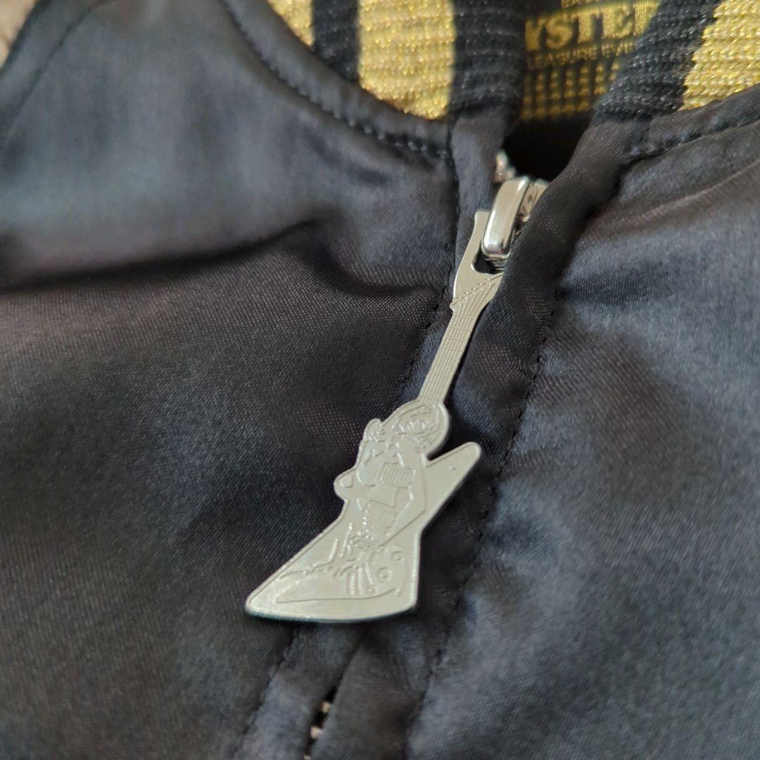 ヒステリックグラマー スカジャン ヒスガール バイカー 刺繍ロゴ フリーサイズ