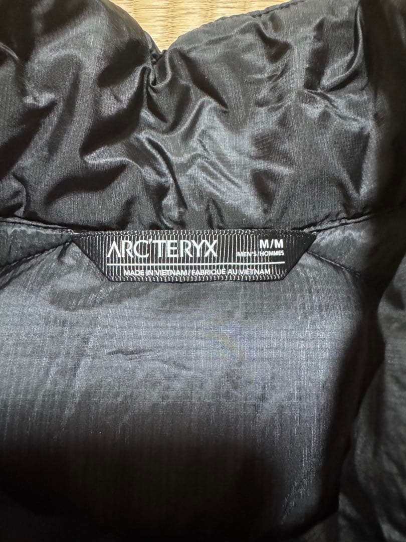 アークテリクス　セリウム　ブラック ダウンベスト M メンズ