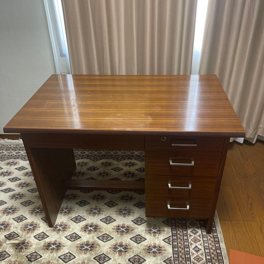 【アンティーク】 木製 デスク 机