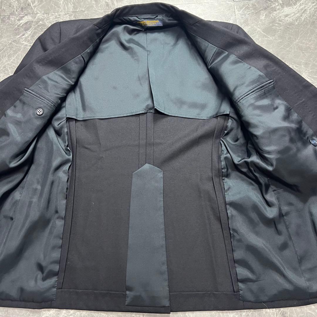 美品　ブルックスブラザーズ　紺ブレ　ダブル　メンズ　金ボタン　ウール　L