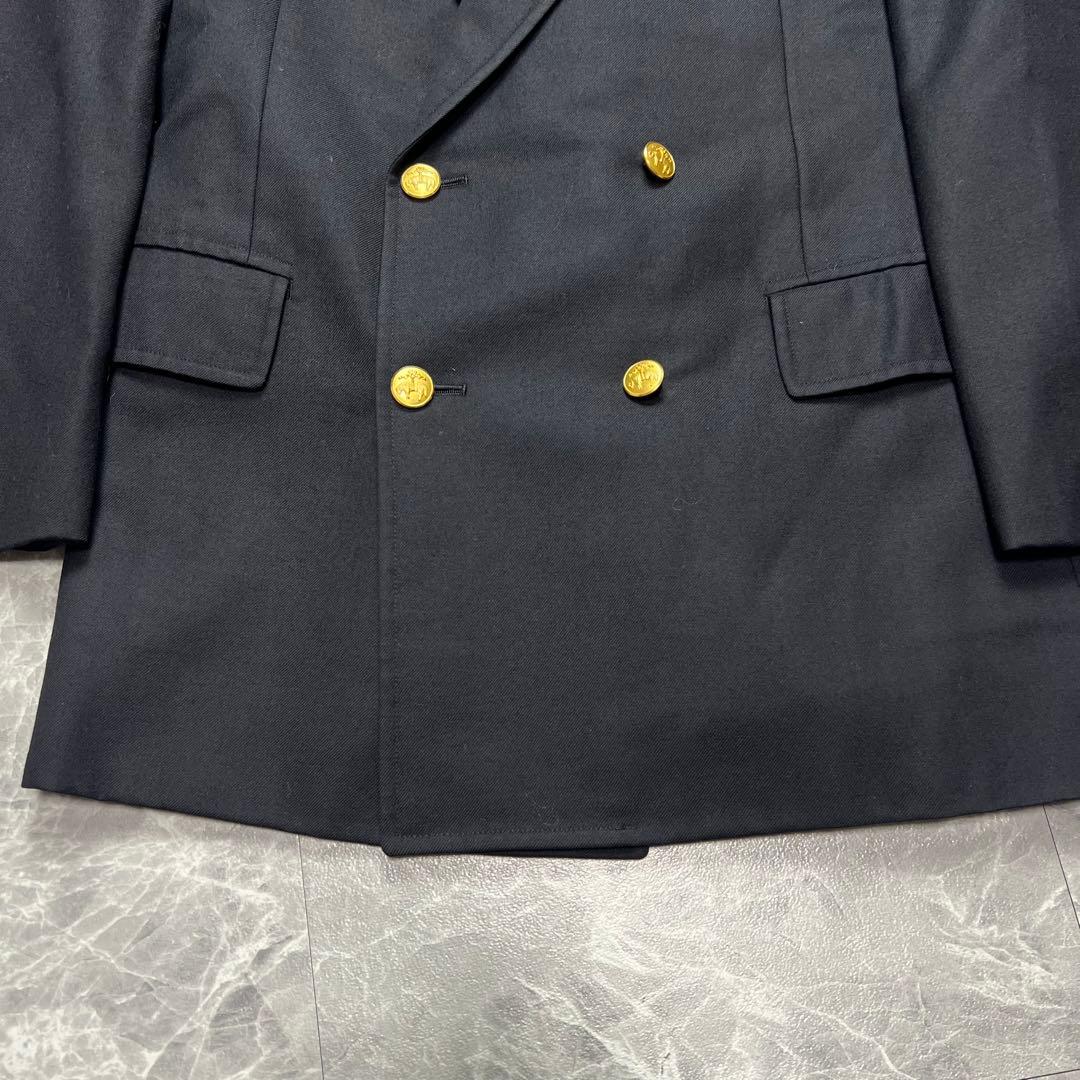 美品　ブルックスブラザーズ　紺ブレ　ダブル　メンズ　金ボタン　ウール　L