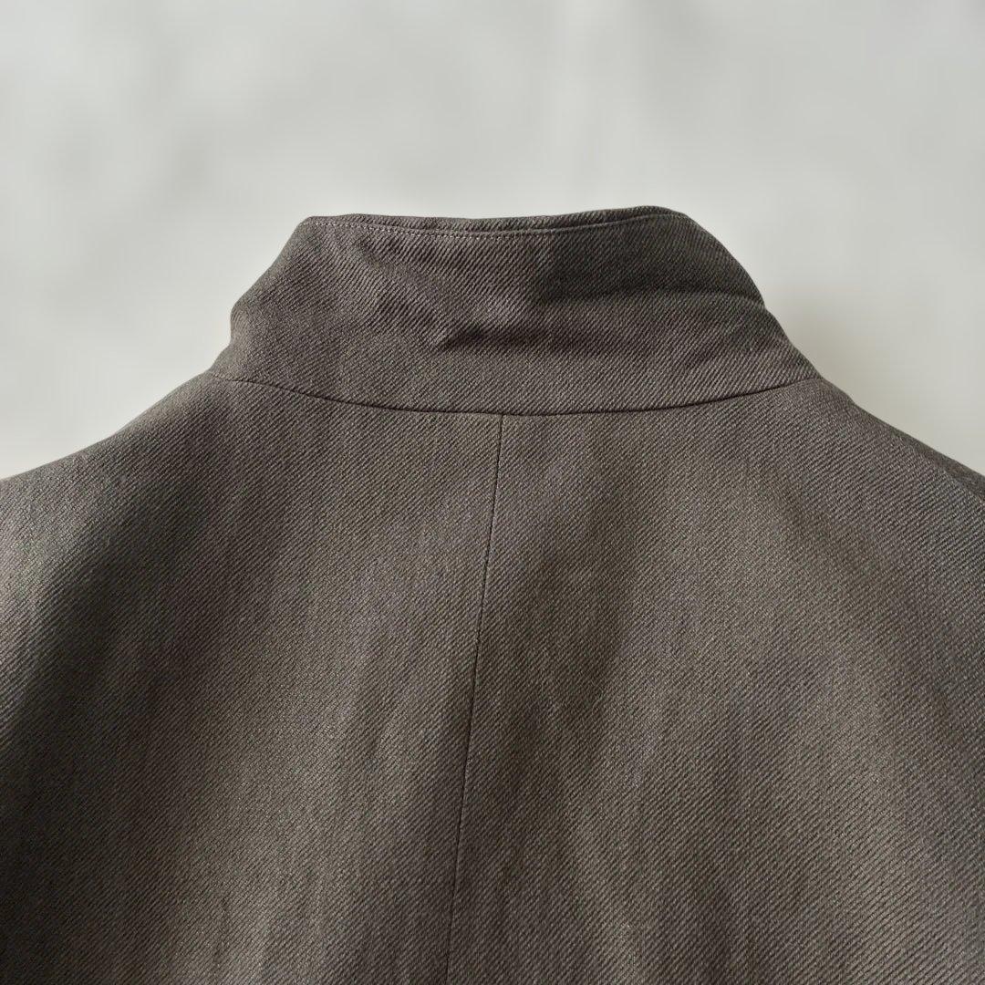 美品 ✨ŠP SP エシュペー ウール リネン ジャケット カーキ サイズ0