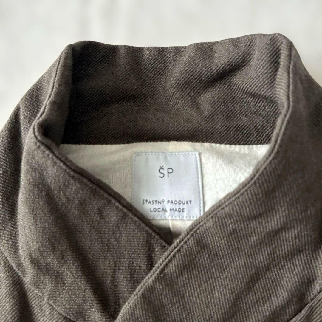 美品 ✨ŠP SP エシュペー ウール リネン ジャケット カーキ サイズ0