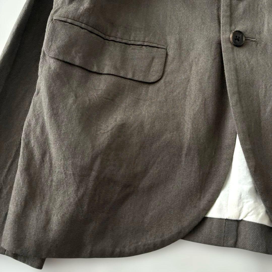 美品 ✨ŠP SP エシュペー ウール リネン ジャケット カーキ サイズ0