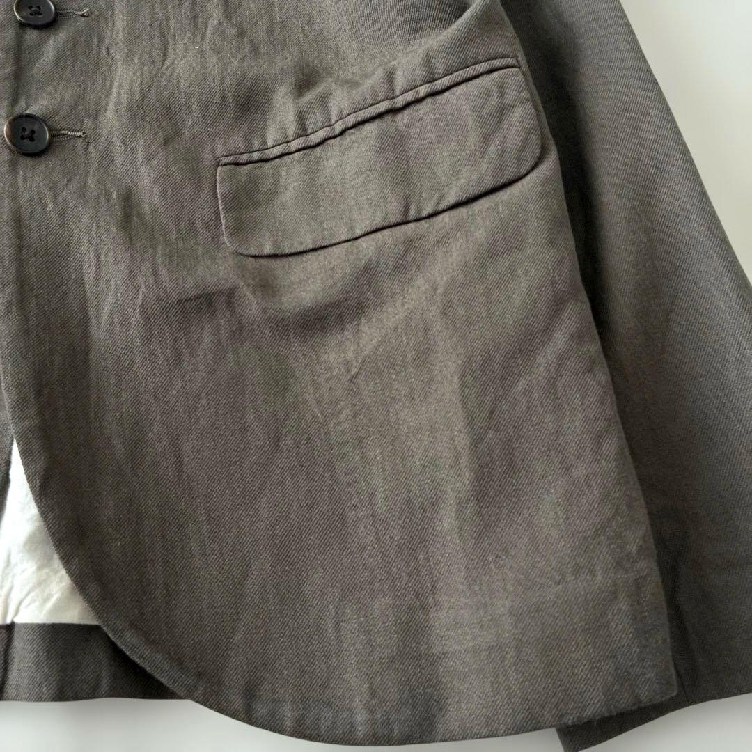 美品 ✨ŠP SP エシュペー ウール リネン ジャケット カーキ サイズ0