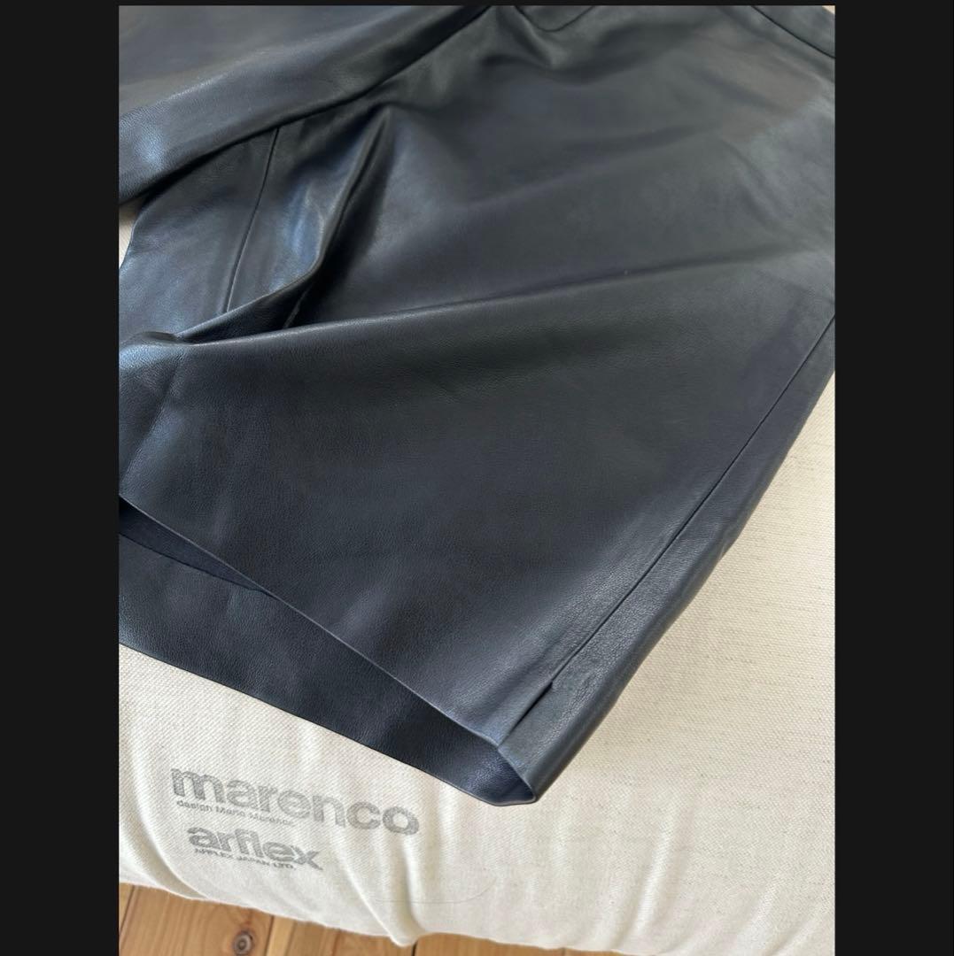 【新品未使用タグ付き】oksoonオクスンフェイクレザーハーフパンツ