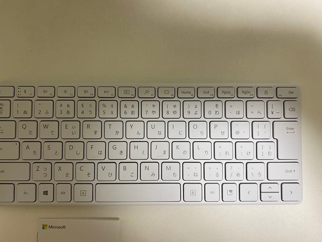 Microsoft デザイナーコンパクトキーボード　グレイシア　日本語配列