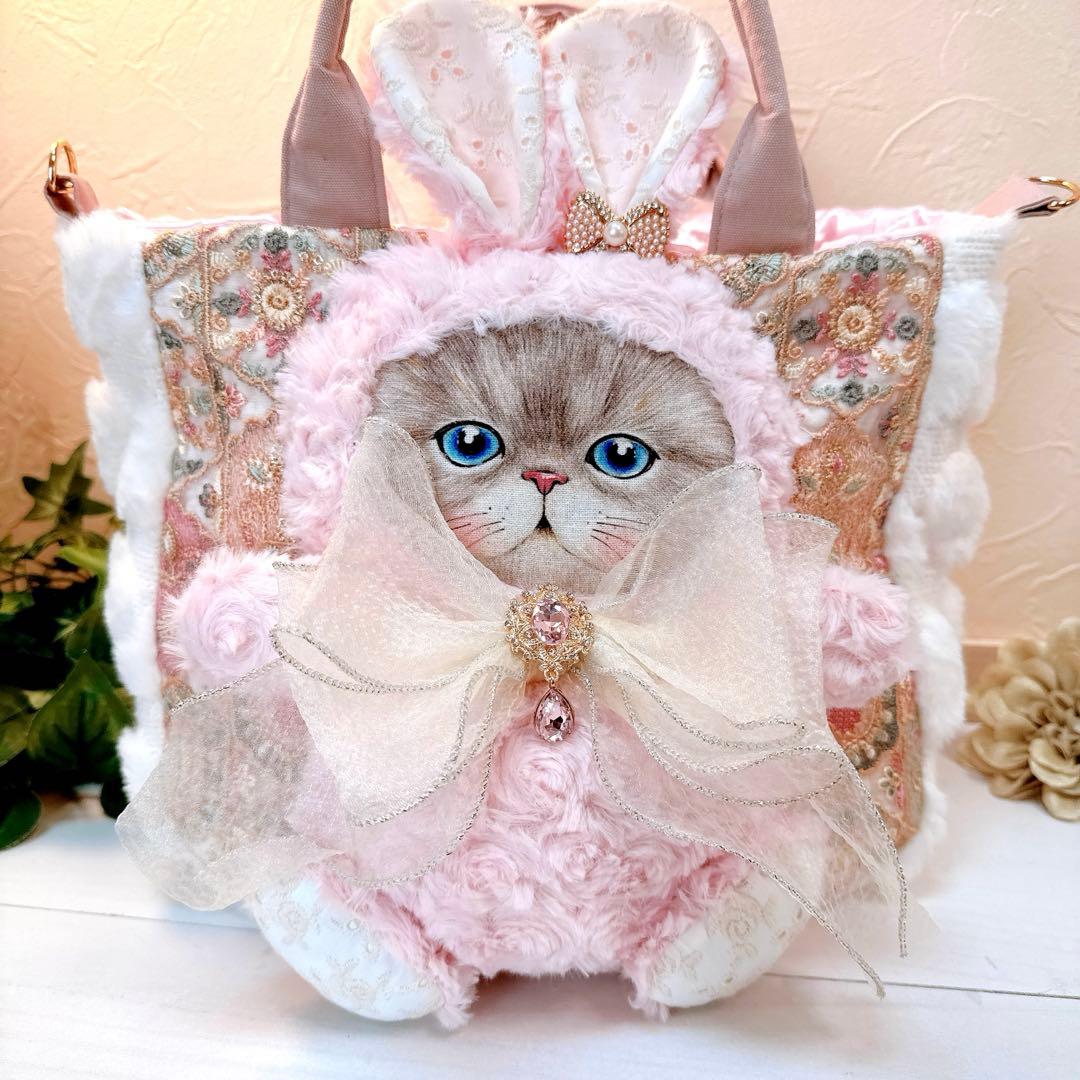 牡*❁様 コヤンイサムチョン♡新作インド刺繍bigローズルミちゃんのファートート