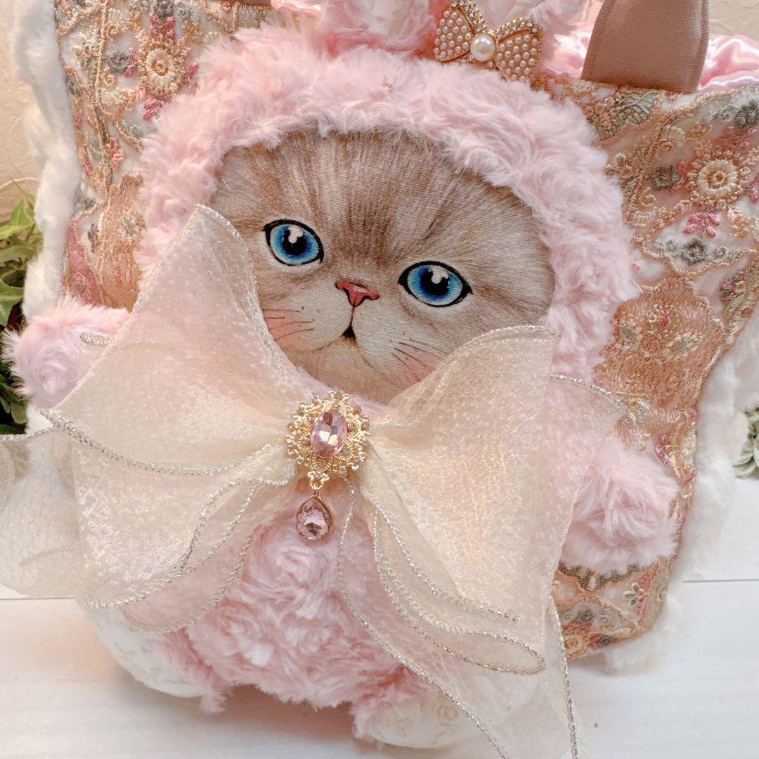 牡*❁様 コヤンイサムチョン♡新作インド刺繍bigローズルミちゃんのファートート