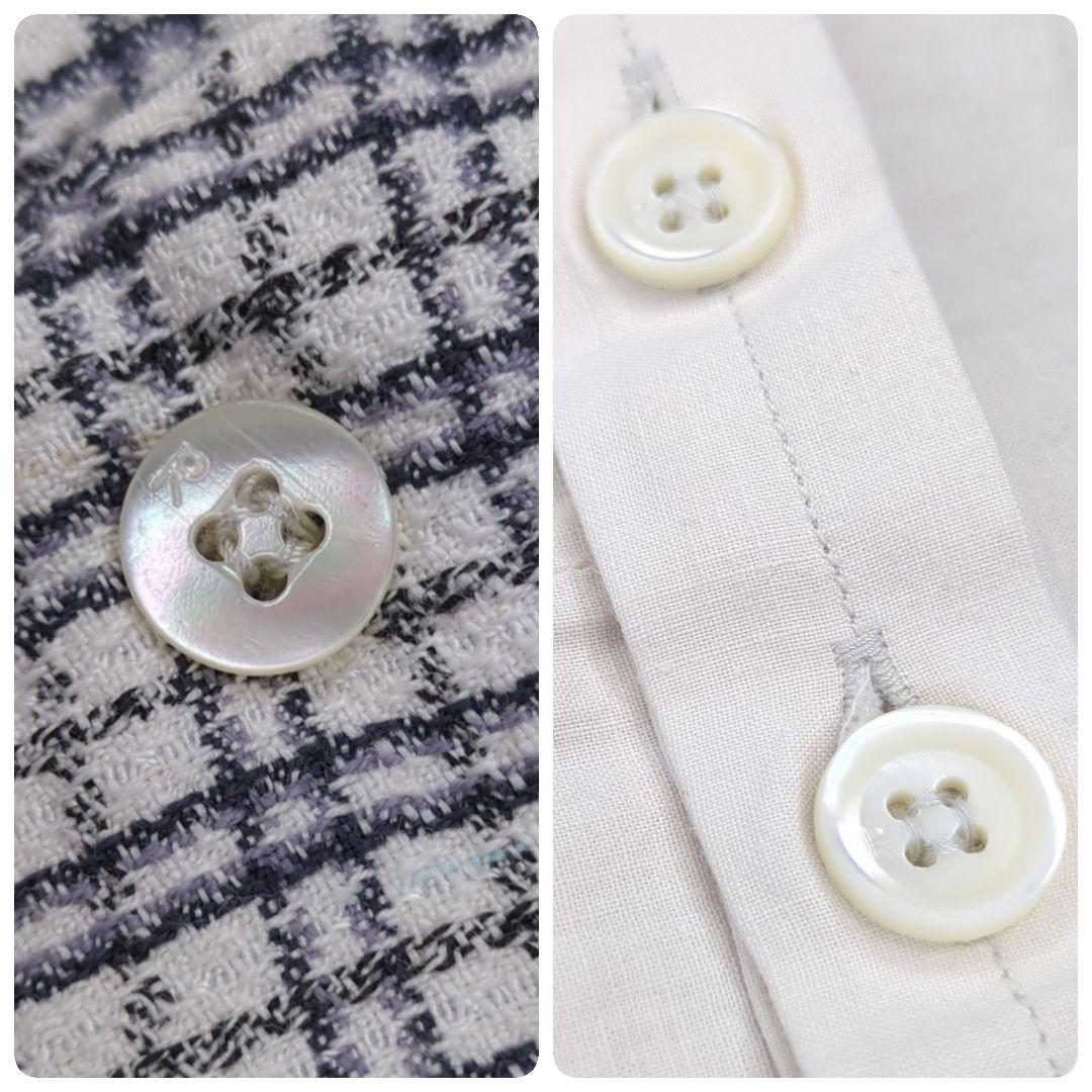 45R コットン リネンツイードの908ベスト 3 ツイード ジレ ベスト