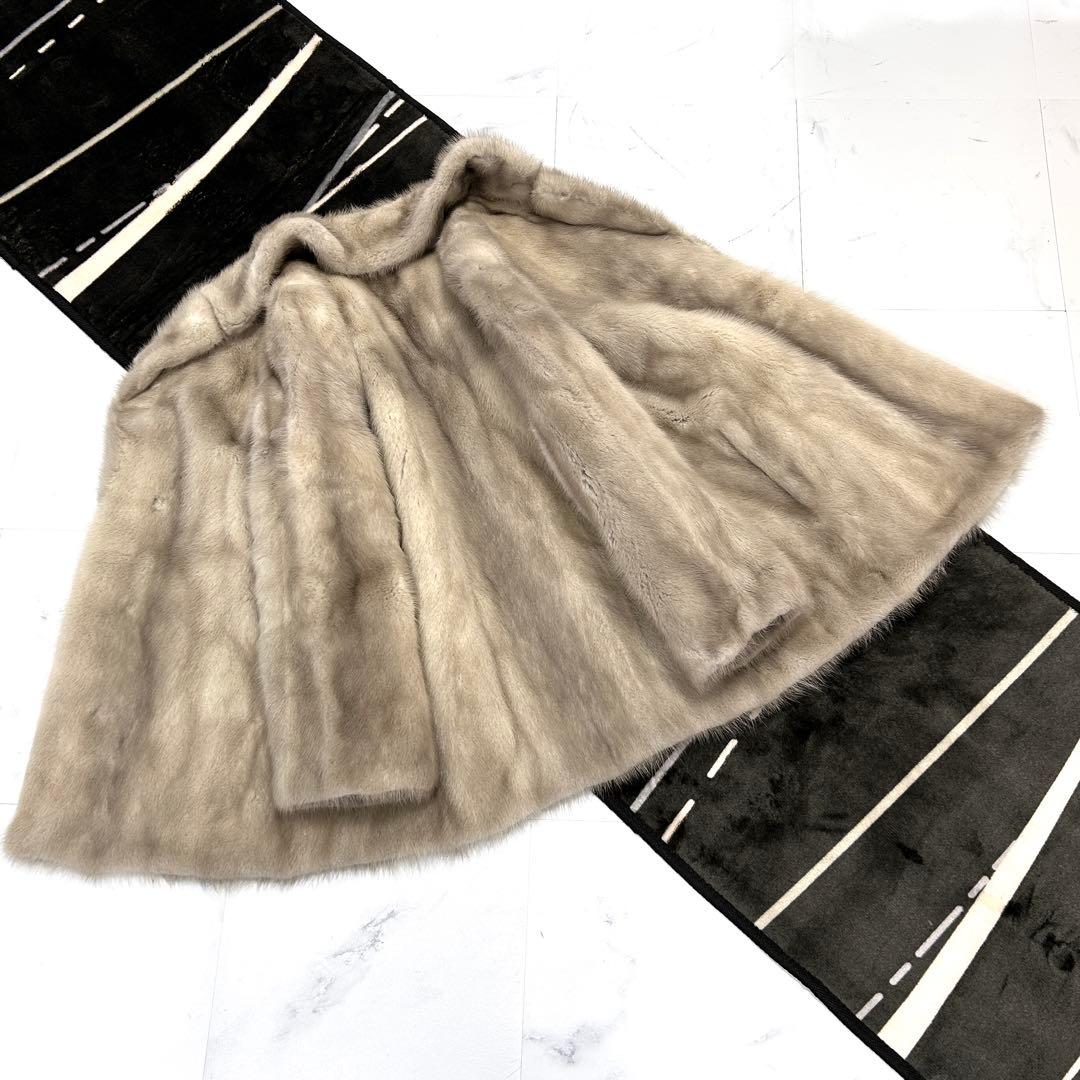 高級 XL サファイアミンク Moon Bat Fur 毛皮 コート レディース