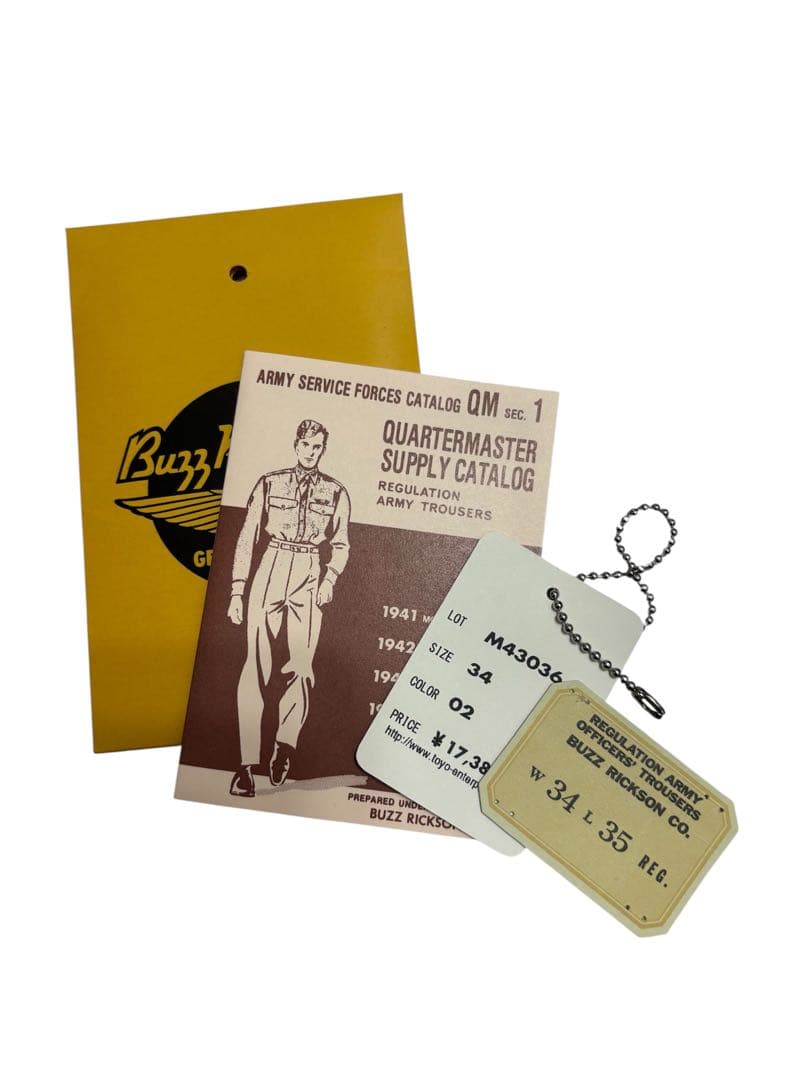 【タグ付き新品】バズリクソンズ 1942モデル チノパン W34