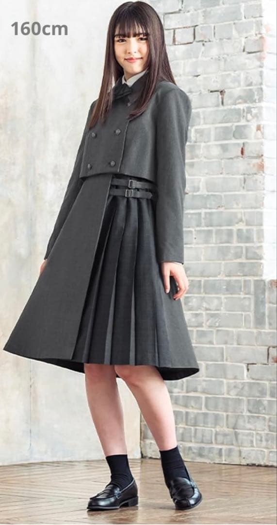 アリサナ フォーマル 160 卒業式 ワンピース ジャケット リボン 3点セット