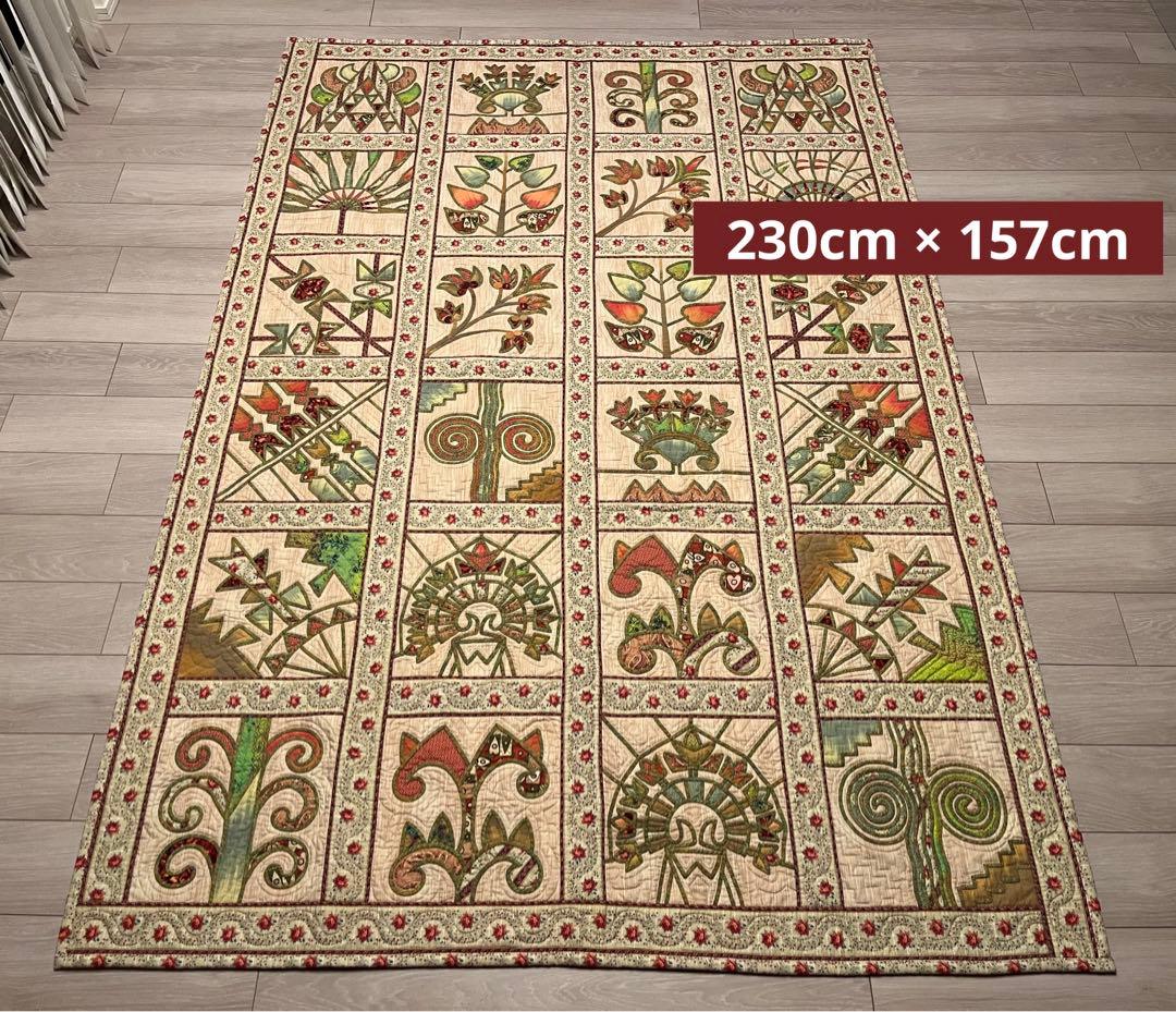 と*ん様 【美品】大型パッチワークキルト 230cm × 157cm