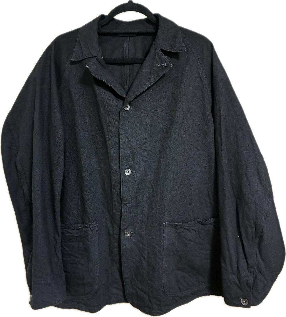 comoli デニムワークジャケット　ブラック　サイズ3