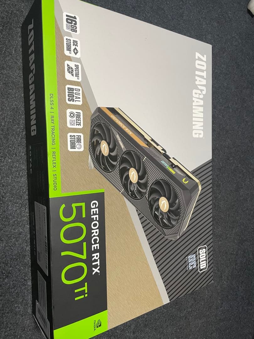 グラフィックボード・グラボ・ビデオカード ZOTAC GAMING GeForce RTX 5070 Ti 16GB