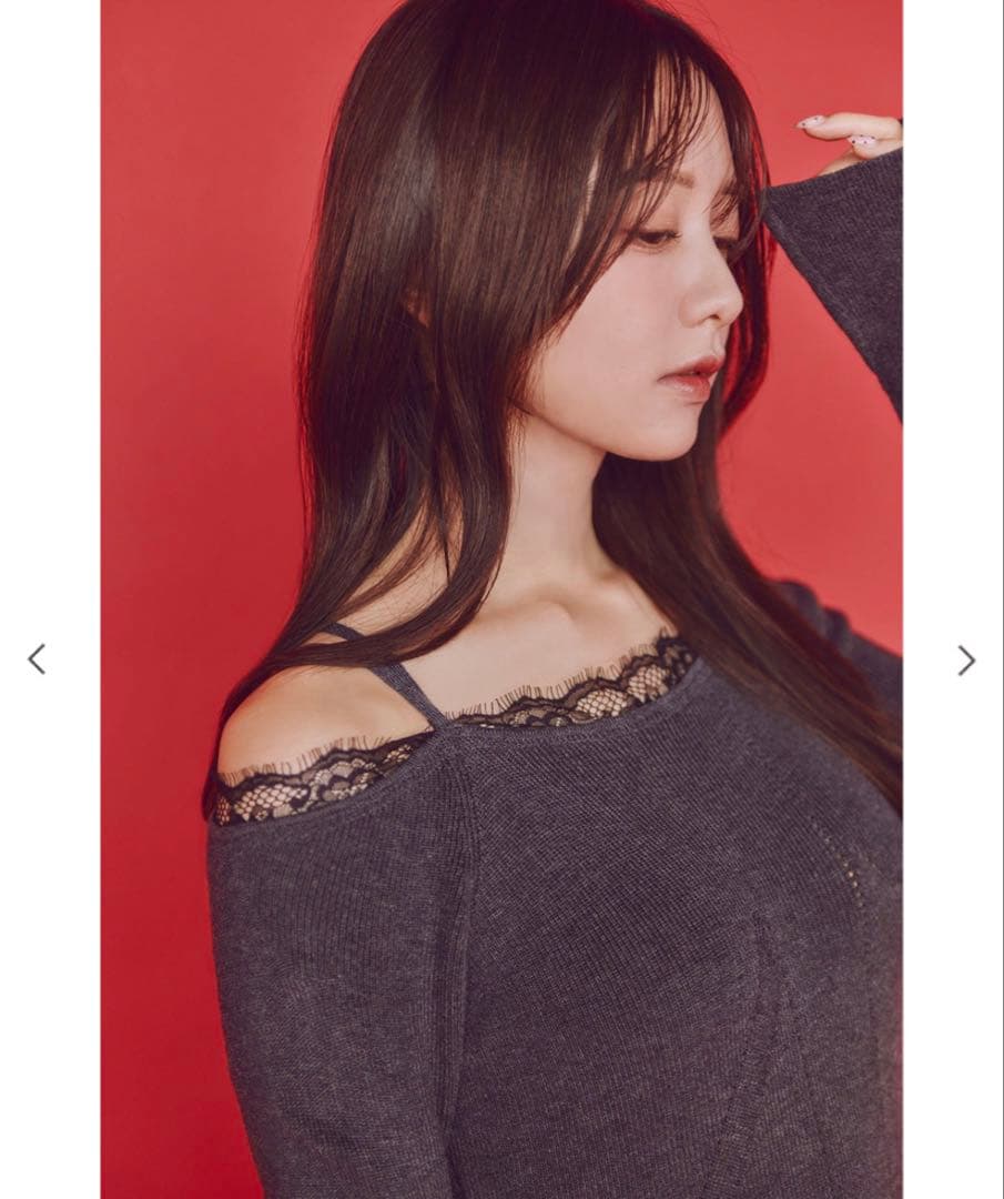 1回着用 森香澄さん着用 COCO DEAL ニットワンピ