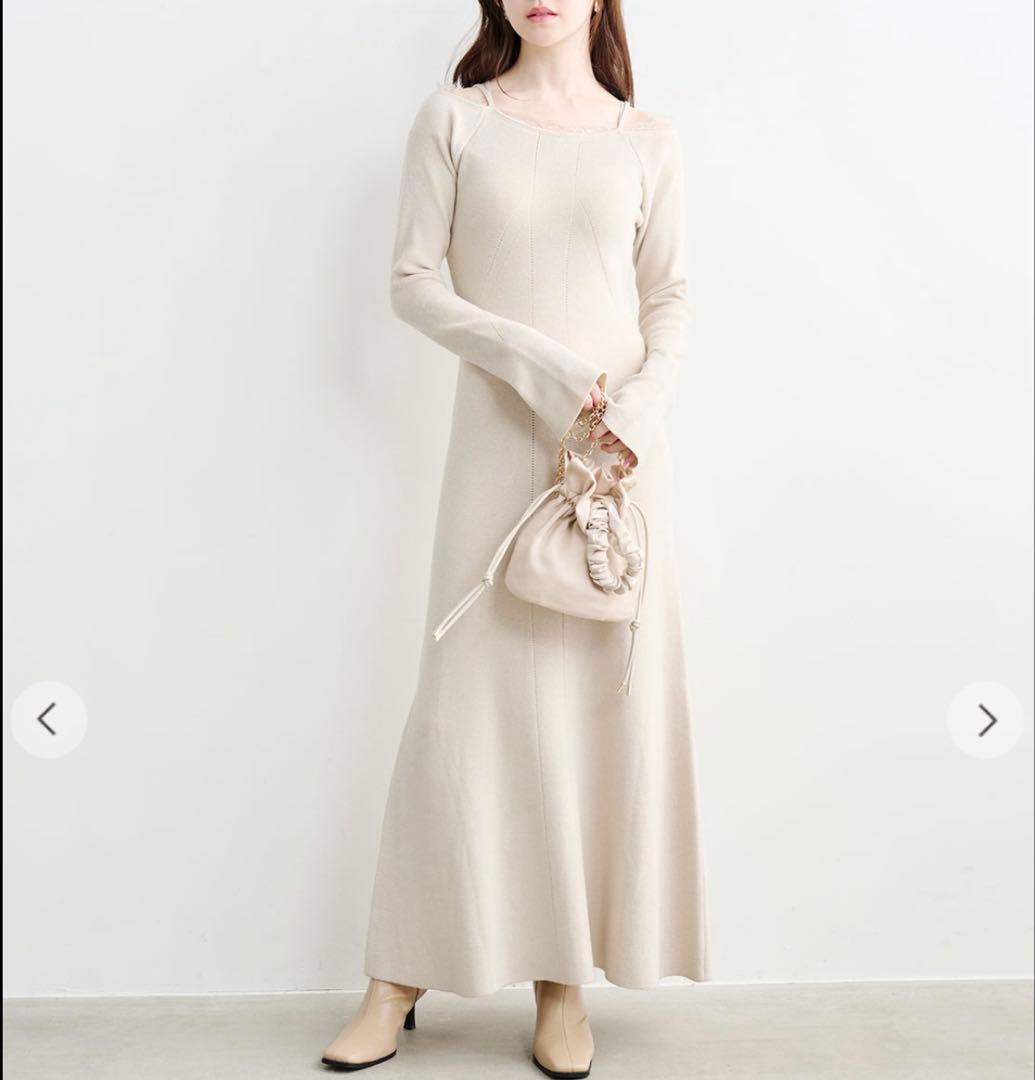 1回着用 森香澄さん着用 COCO DEAL ニットワンピ