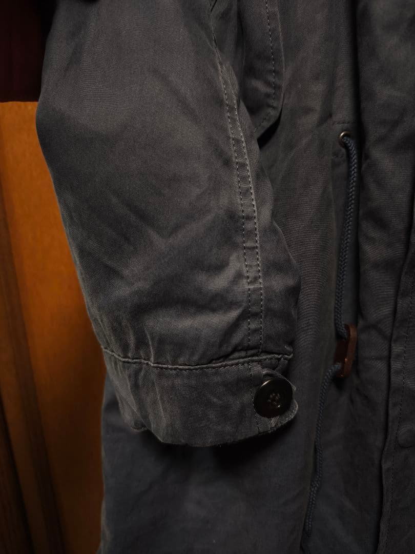 ATTACHMENT M-51　コットンオックスモッズコート　ネイビー　サイズ2