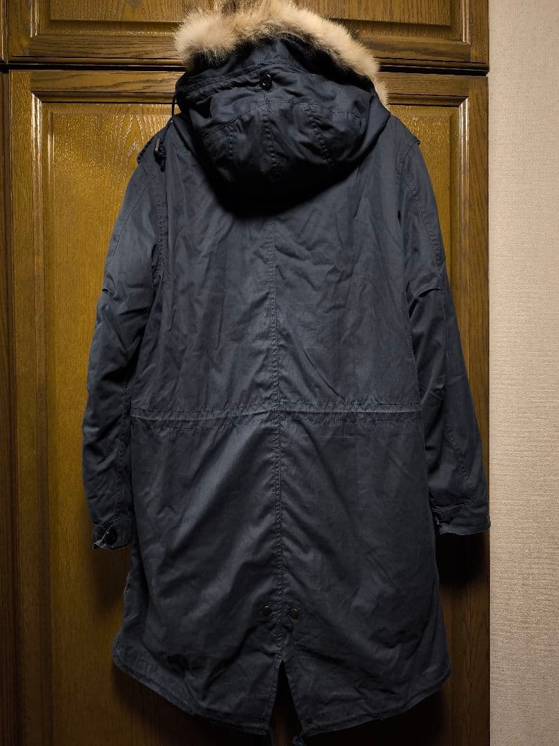 ATTACHMENT M-51　コットンオックスモッズコート　ネイビー　サイズ2