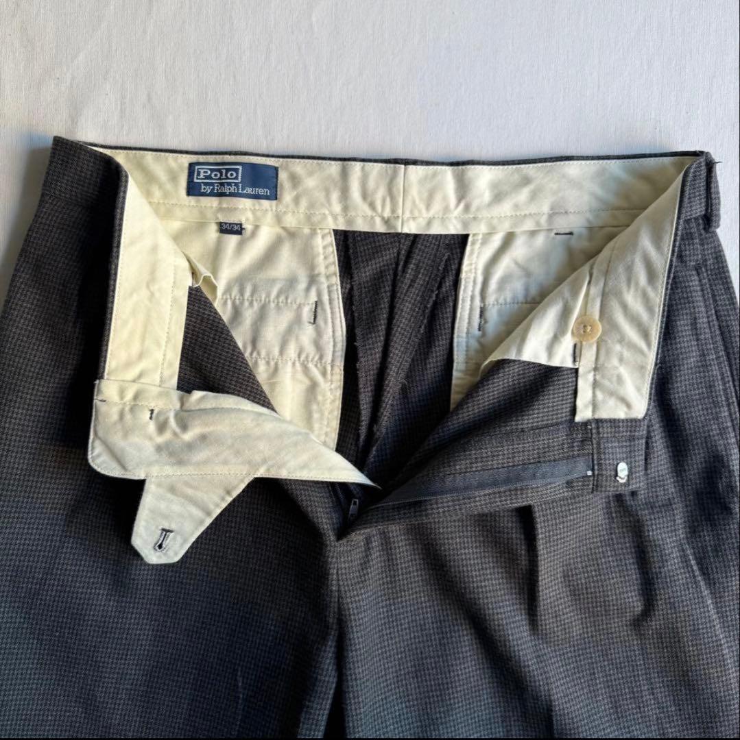 パンツ 90s Polo Ralph Lauren houndstooth slacks