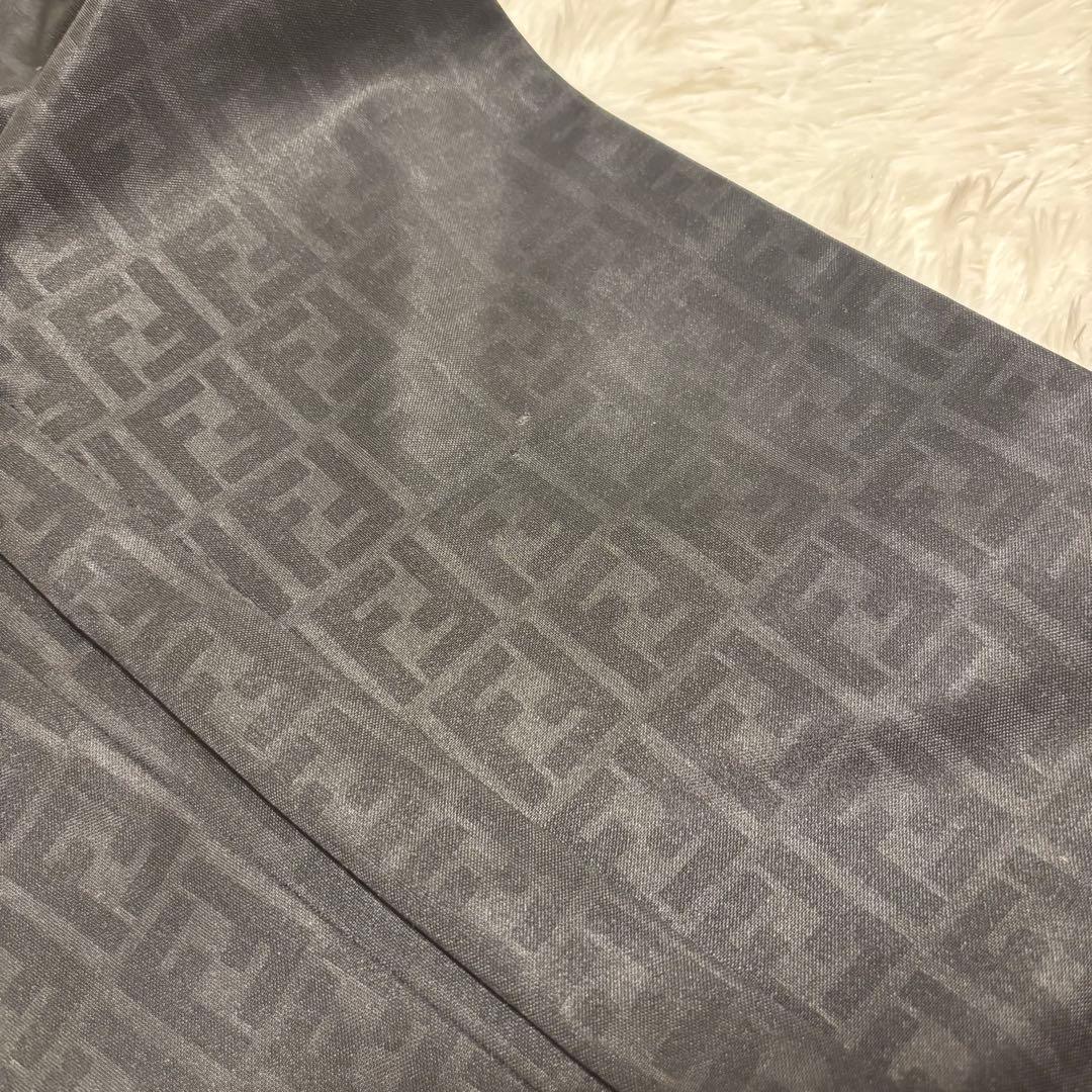 フェンディ ズッカ カジュアル パンツ FF 総柄 ブラック