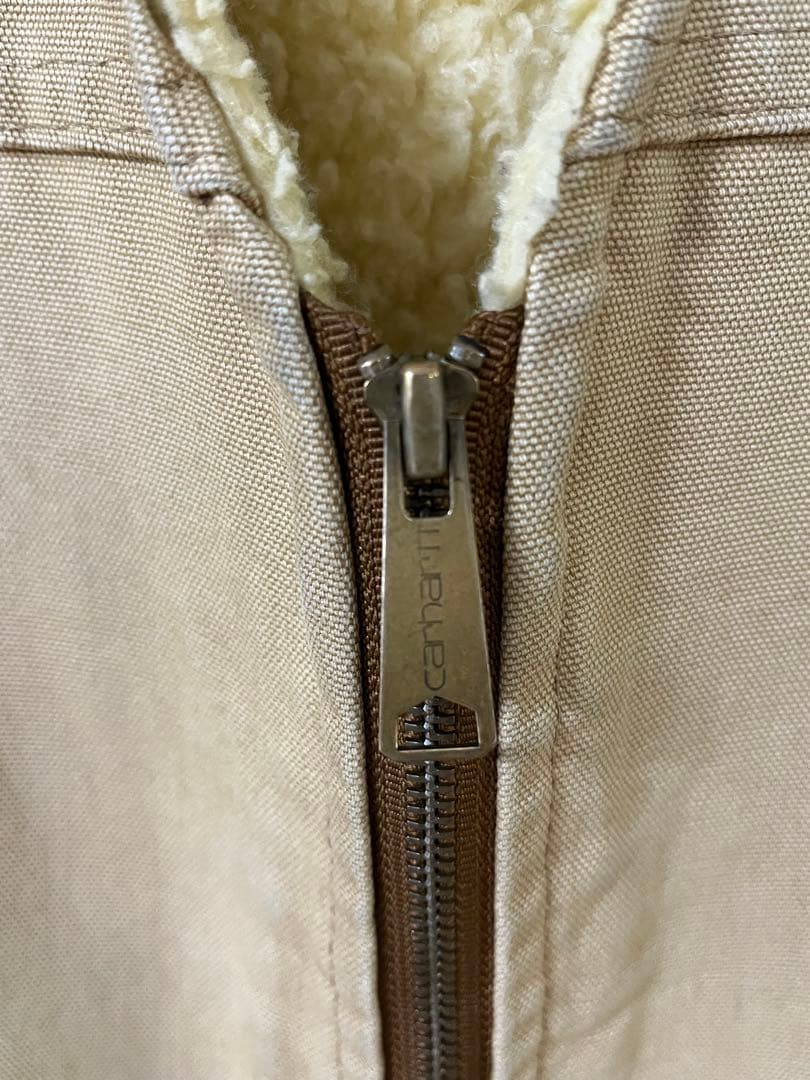 カーハート　ブラウンダックボアベスト　carhartt ベスト　ダックベスト