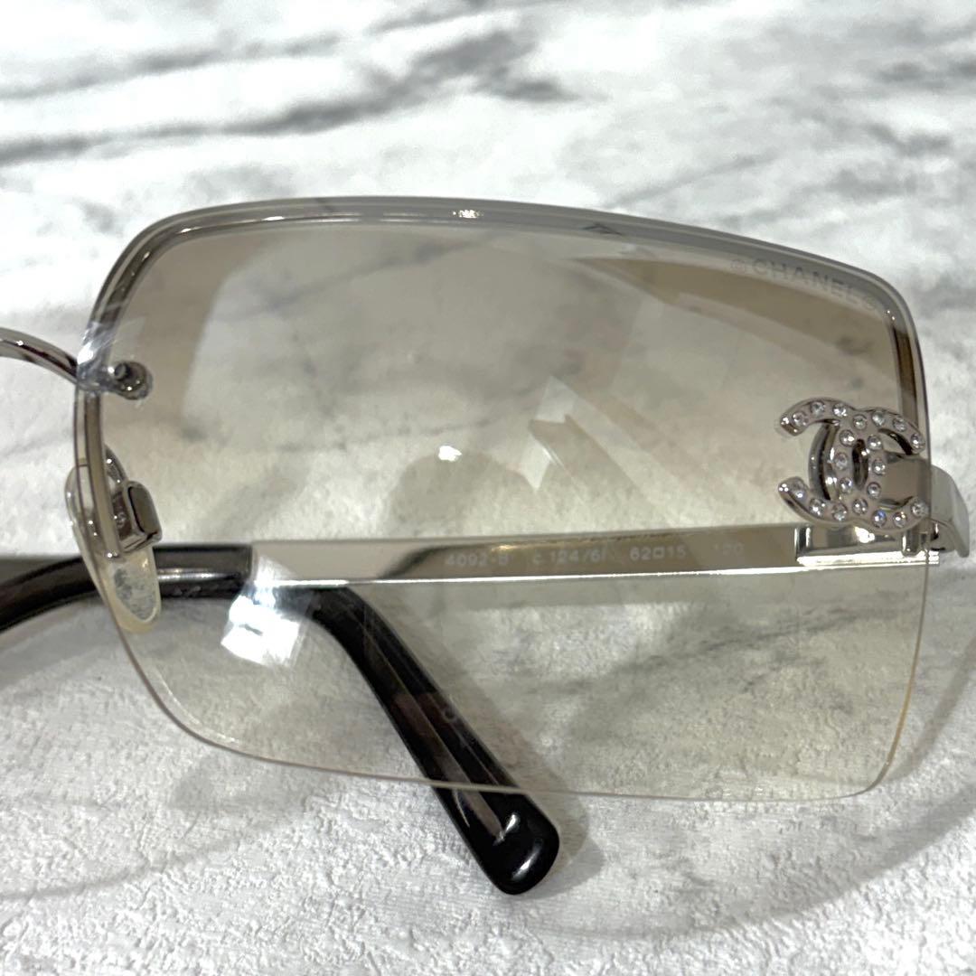 シャネル ココマーク ラインストーン サングラス グラデーション 4092-B