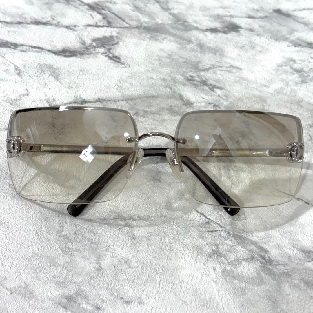 シャネル ココマーク ラインストーン サングラス グラデーション 4092-B