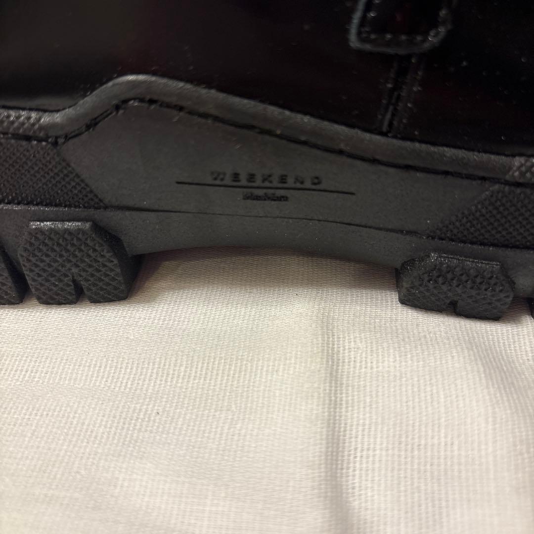 Max Mara Weekend ブラック タッセル付きローファー