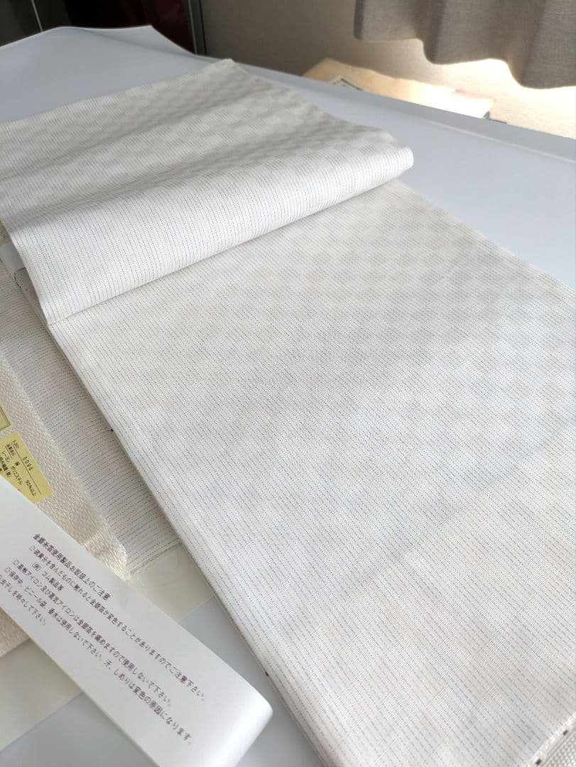 本場筑前博多織幾何学文様お仕立て上がり袋帯