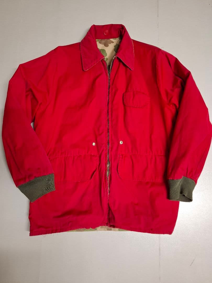 リバーシブル　ダックハンターカモ　ジャケット　６０s　ビンテージ