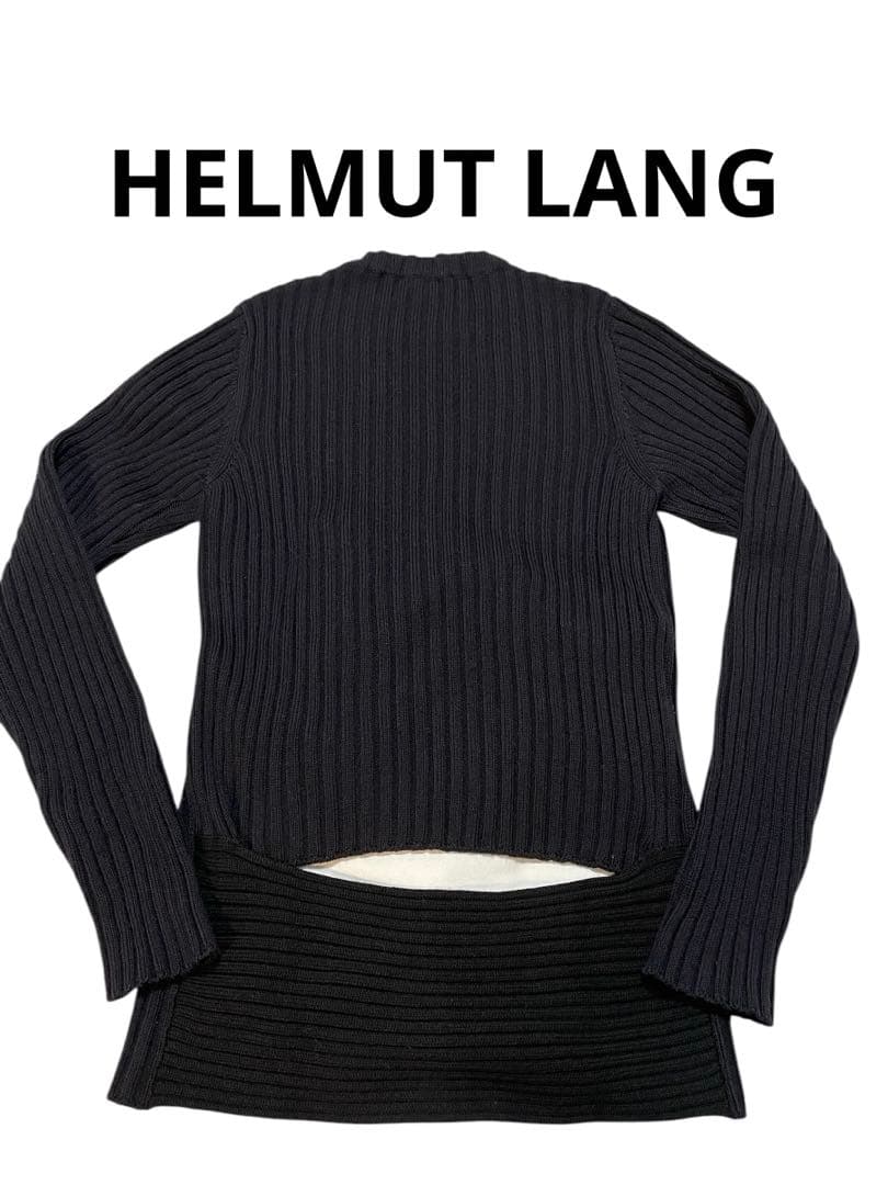 00s HELMUT LANG 本人期 背中開きニット ヘルムートラングセーター