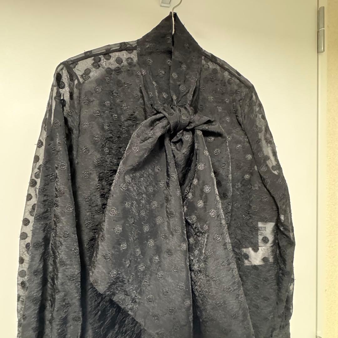 WimGazette ドットボウタイブラウス 長谷川京子