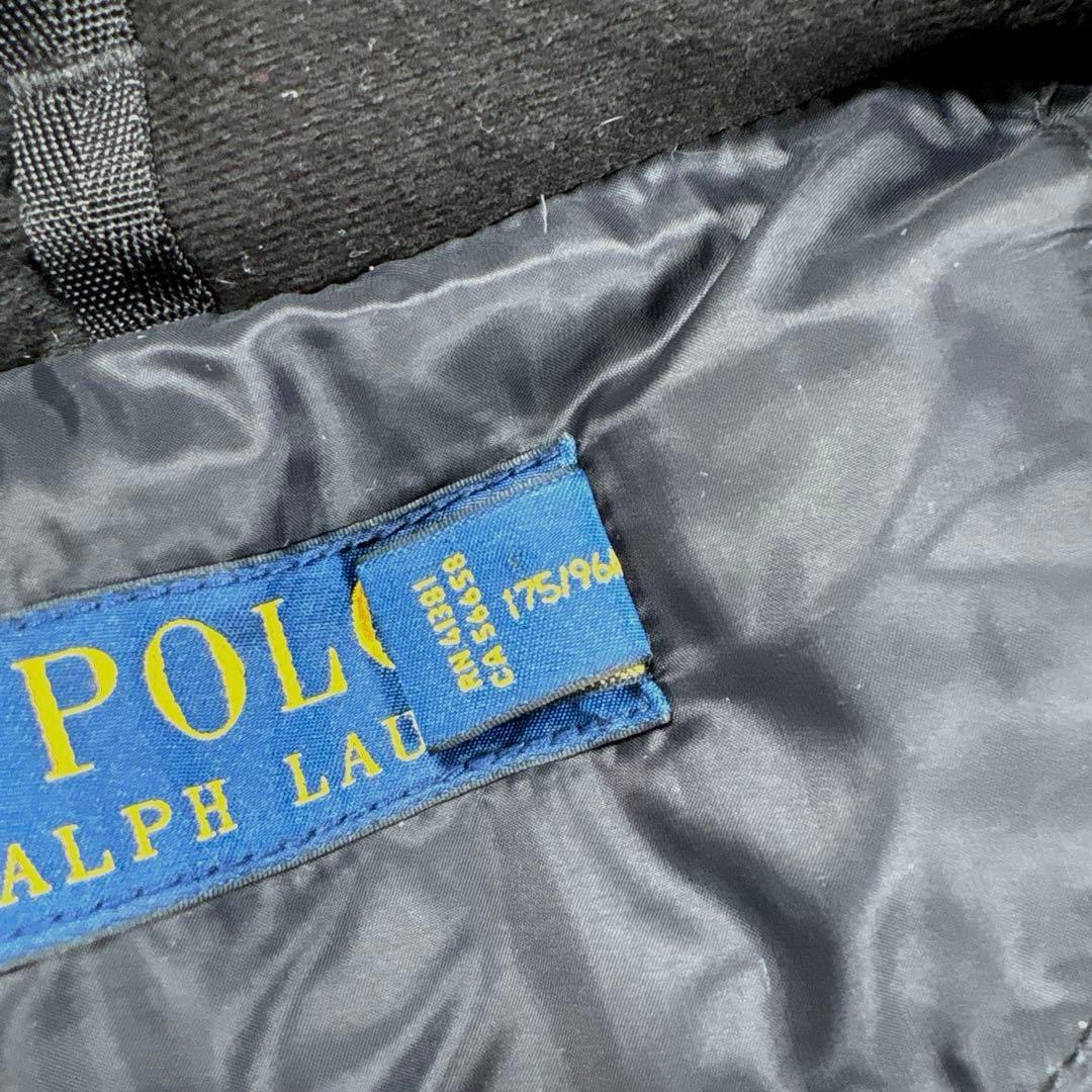 ✨美品・ビッグポニー✨ラルフローレン　ダウンベスト　刺繍　現行タグ　ブラック　M