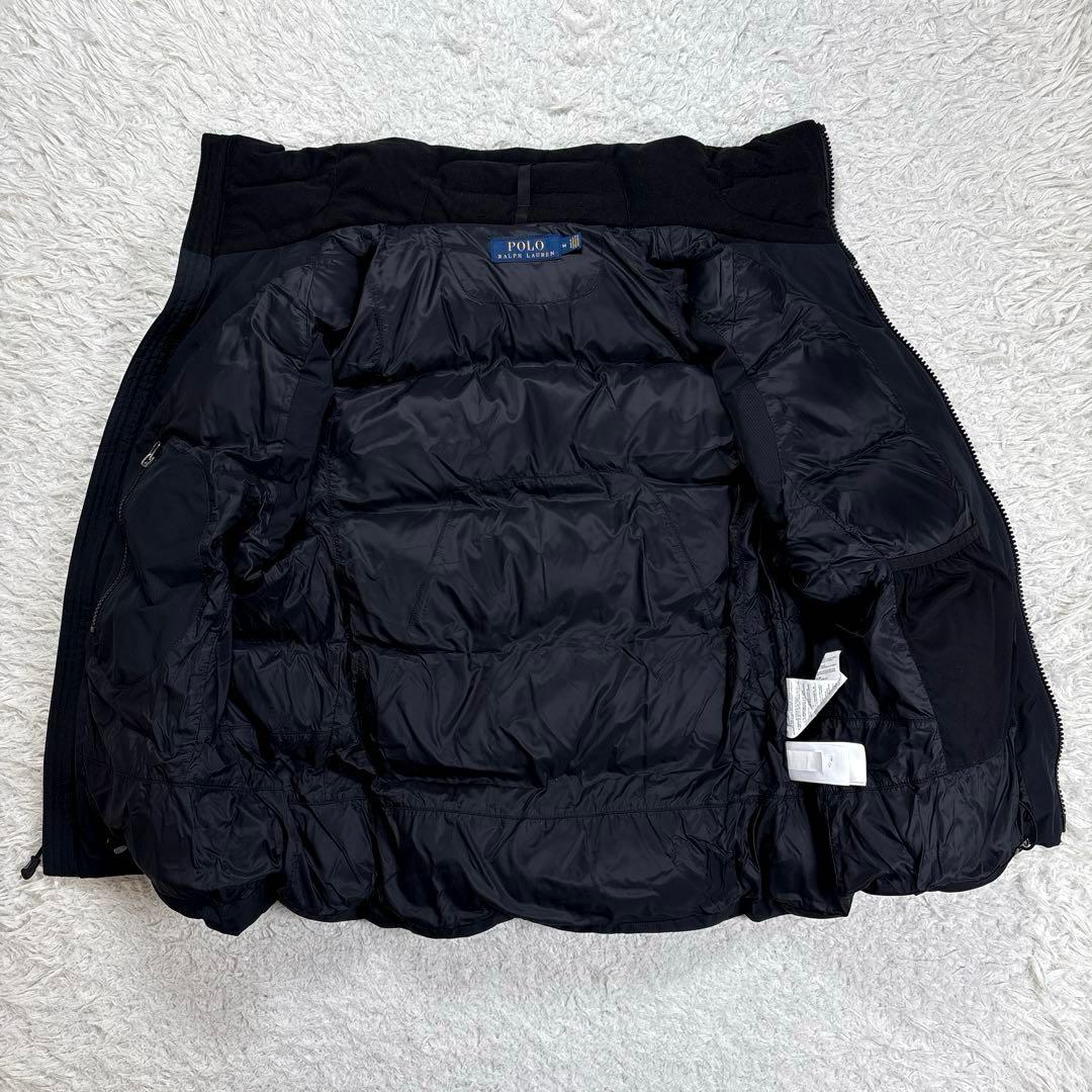 ✨美品・ビッグポニー✨ラルフローレン　ダウンベスト　刺繍　現行タグ　ブラック　M