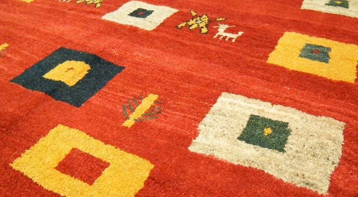 本場ペルシャギャッベ・135cm×198cm リビングサイズ