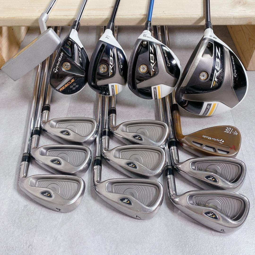 V796 テーラーメイド RBZ メンズ ゴルフ クラブ フルセット 白 初心者